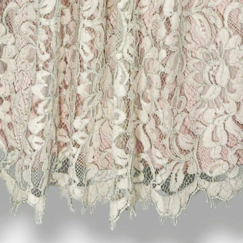 Other Eliza J Lace Overlay Floral Midi Dress Eyelash Trim Blush 6 Size M / US 6-8 / IT 42-44 - 6 Thumbnail