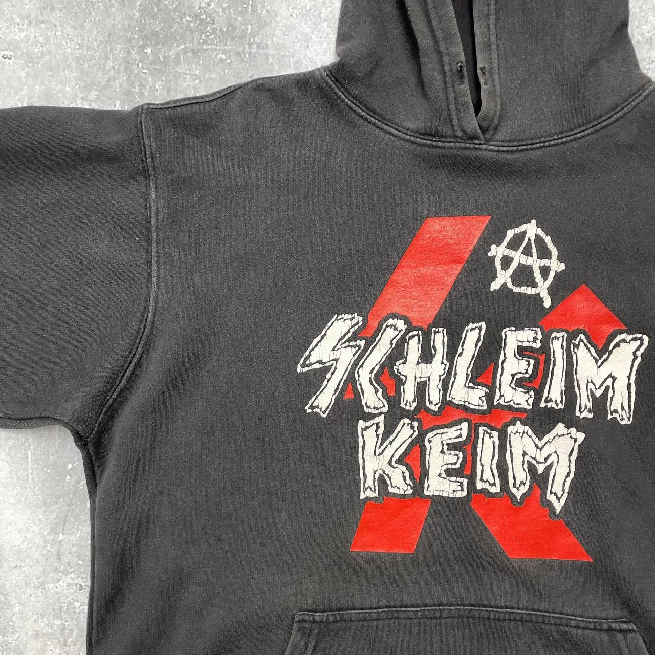 Band Tees × Vintage Vintage 2000s Schleim-Keim Band Hoodie Faded Black Size L Size US L / EU 52-54 / 3 - 7 Thumbnail