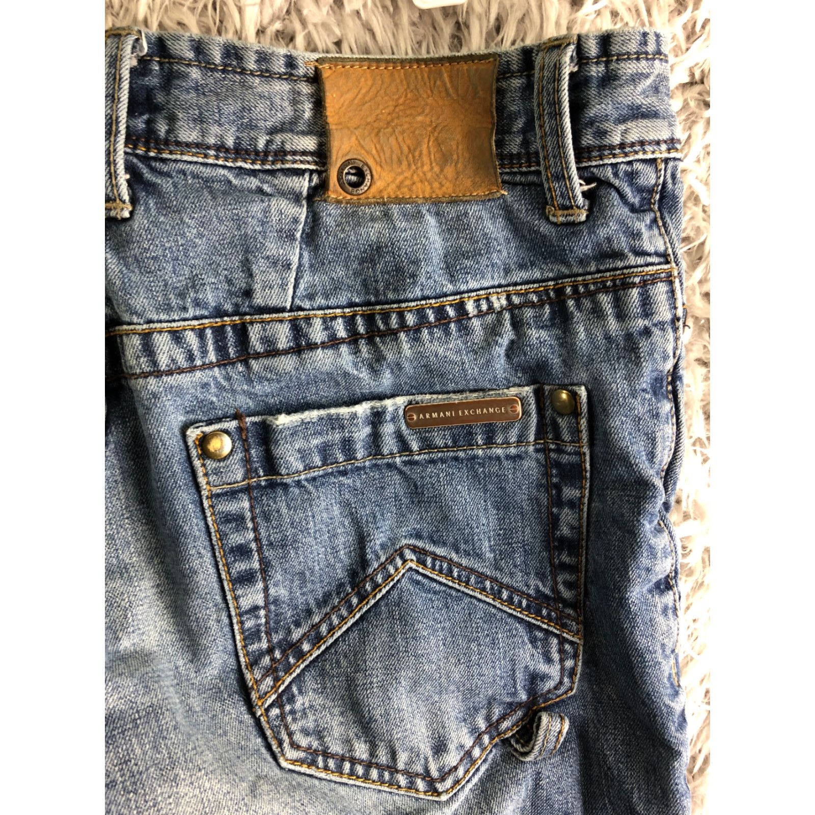 Armani Exchange Armani Exchange Jeans Size 29 Short Womens Mid Rise Medium Wash Blue Denim Size 29" - 6 Thumbnail