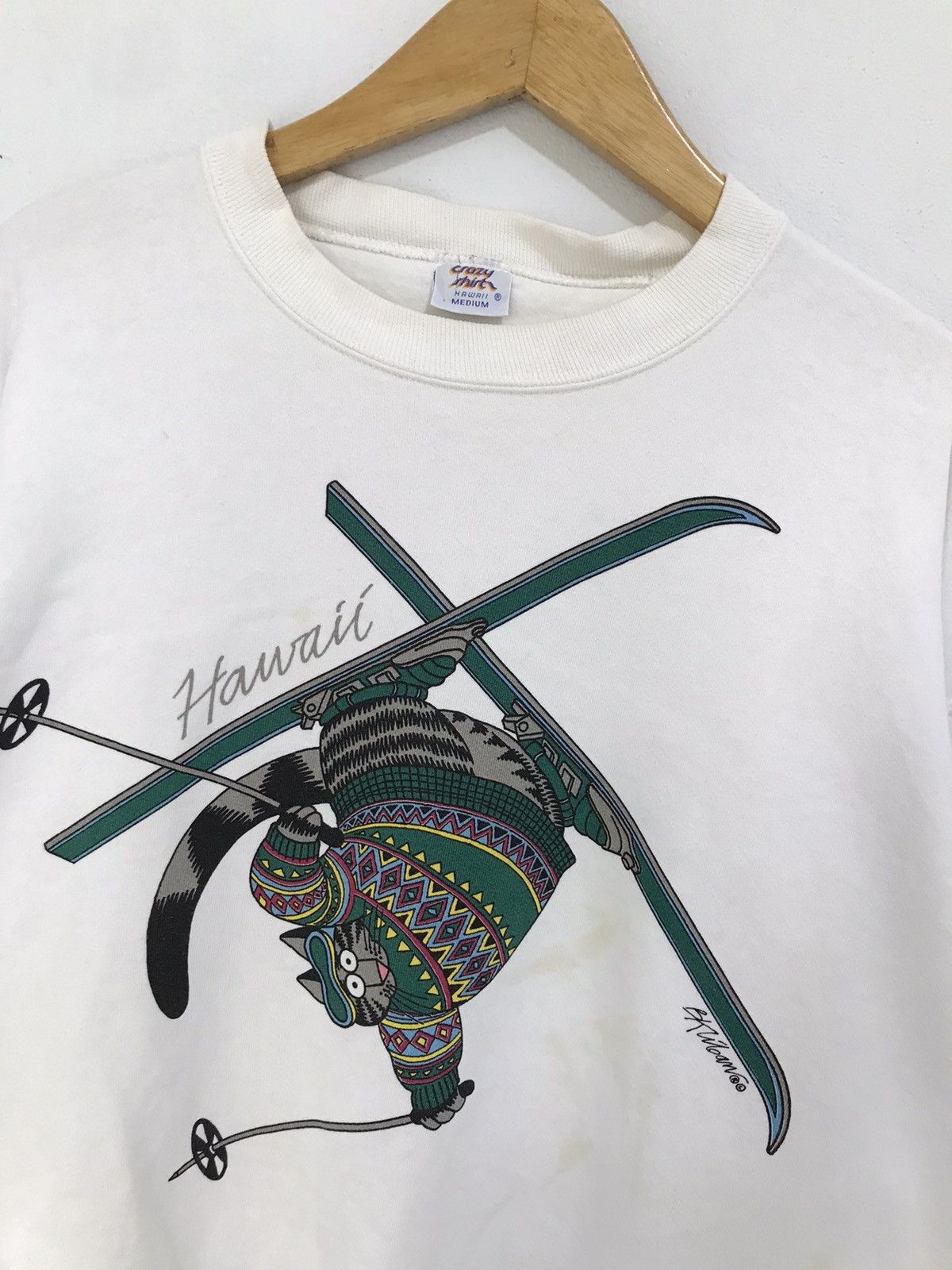 Other Vintage crazy shirt HAWAII big cat ski Size US M / EU 48-50 / 2 - 2 Thumbnail