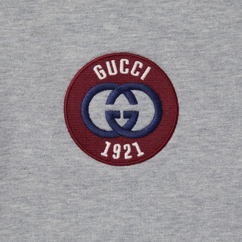 Gucci oc11z0226 Felted Cotton Zipped Jacket Hoodie With Patch Size US XXL / EU 58 / 5 - 7 Thumbnail