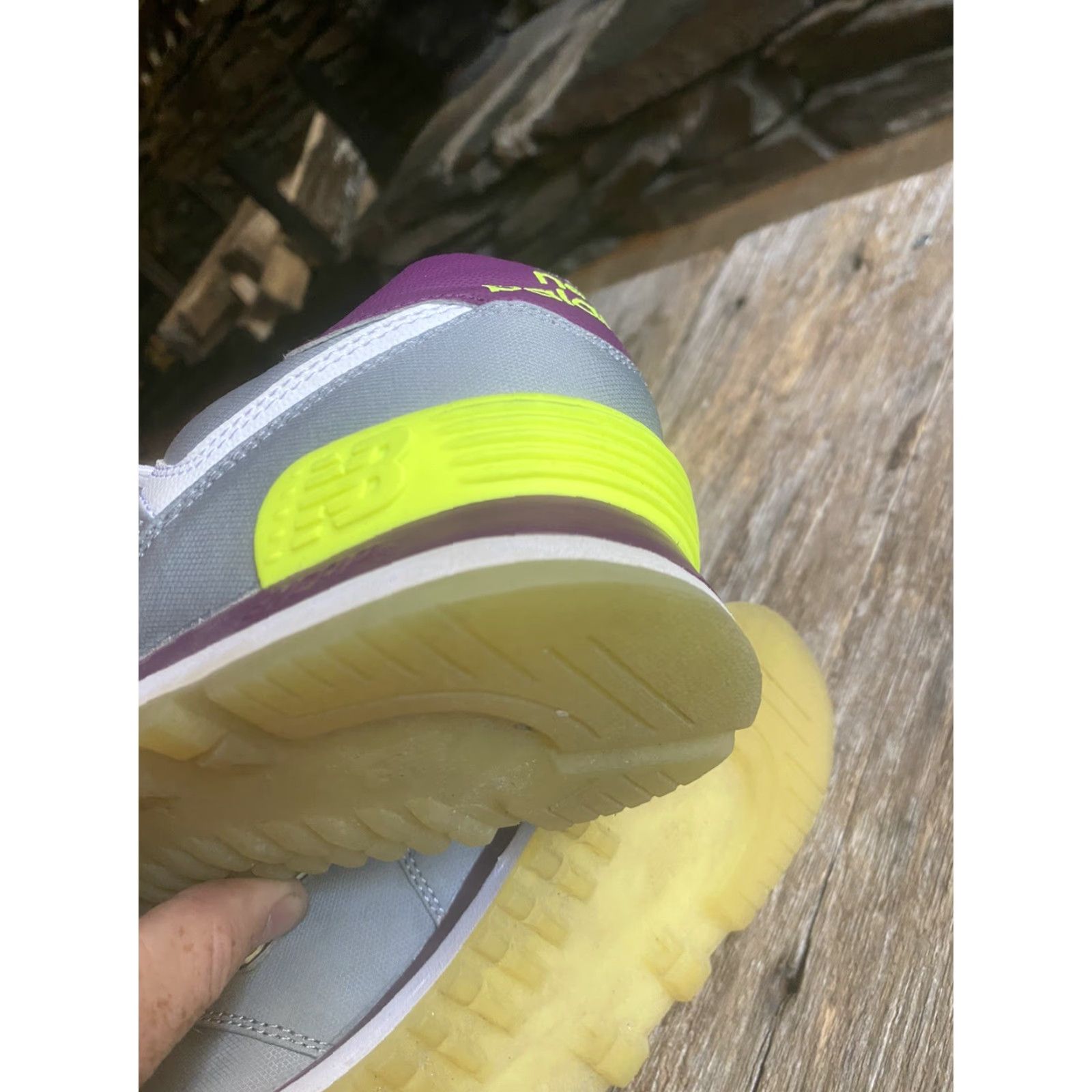 New Balance Womens New Balance 574 Street Beat Gray Voltage Violet US-8.5 UK-6.5 EU-40 Run Sneaker, Pre-owned Size US 7 / IT 37 - 7 Thumbnail
