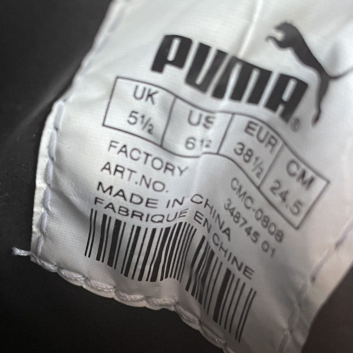 Japanese Brand × Puma × Vintage VINTAGE 90s black PUMA SPEED CAT versa gloss SNEAKERS SHOES Size US 5.5 / EU 38 - 2 Thumbnail