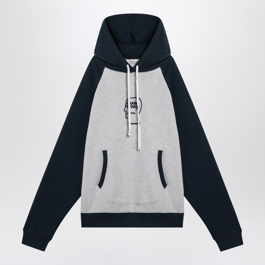Brain Dead o1d2blof0125 Hoodie in Light Grey/Navy Blue Size US XL / EU 56 / 4 - 1 Thumbnail