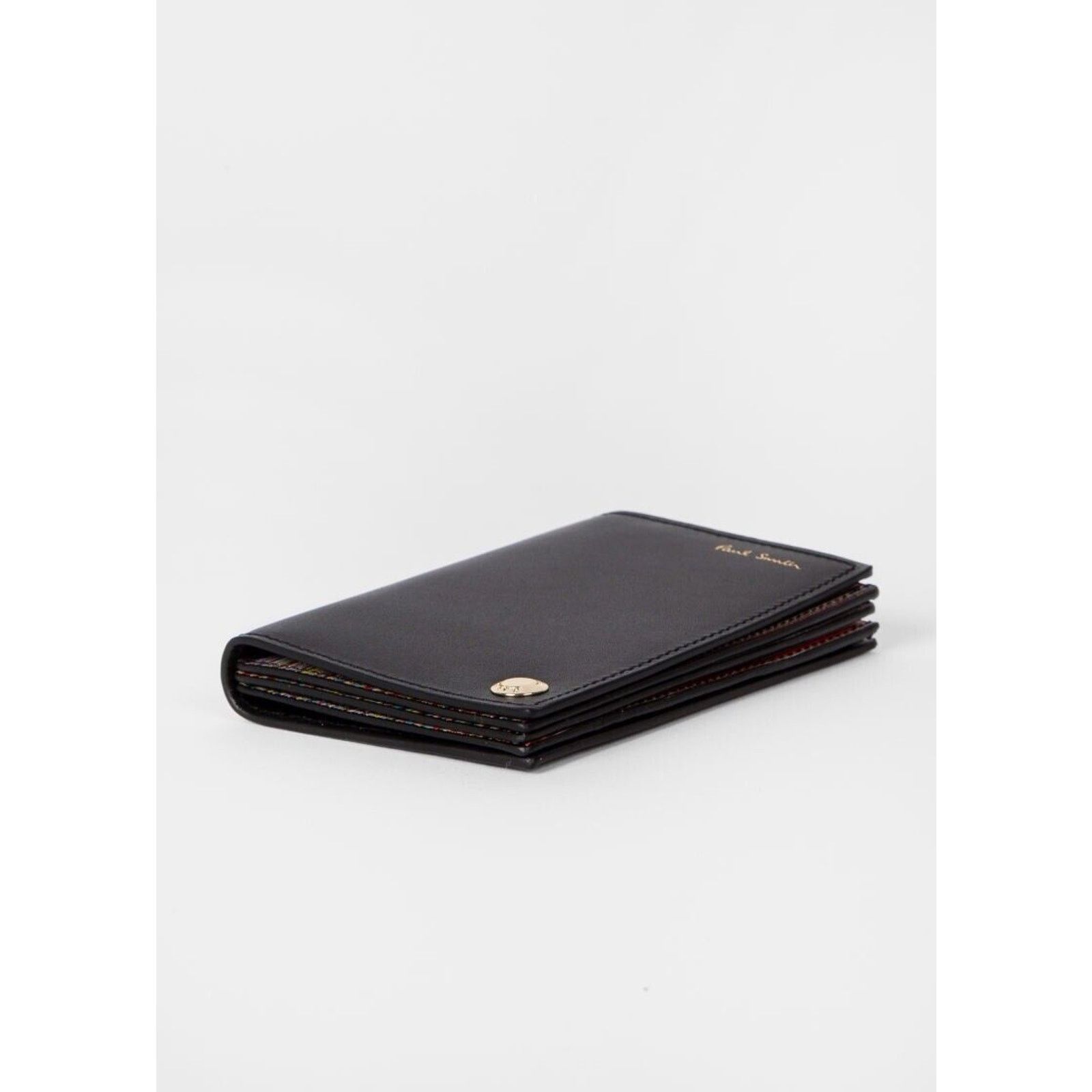 Paul Smith NWT $265 Paul Smith Leather Stripe Pivot Card Wallet, Italy. Size ONE SIZE - 5 Thumbnail