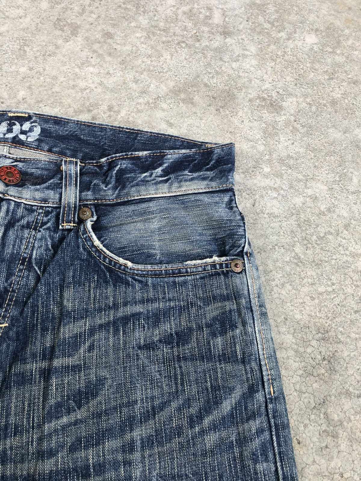 If Six Was Nine Japanese Edwin Flared Jeans Distressed Jeans Size US 34 / EU 50 - 15 Thumbnail