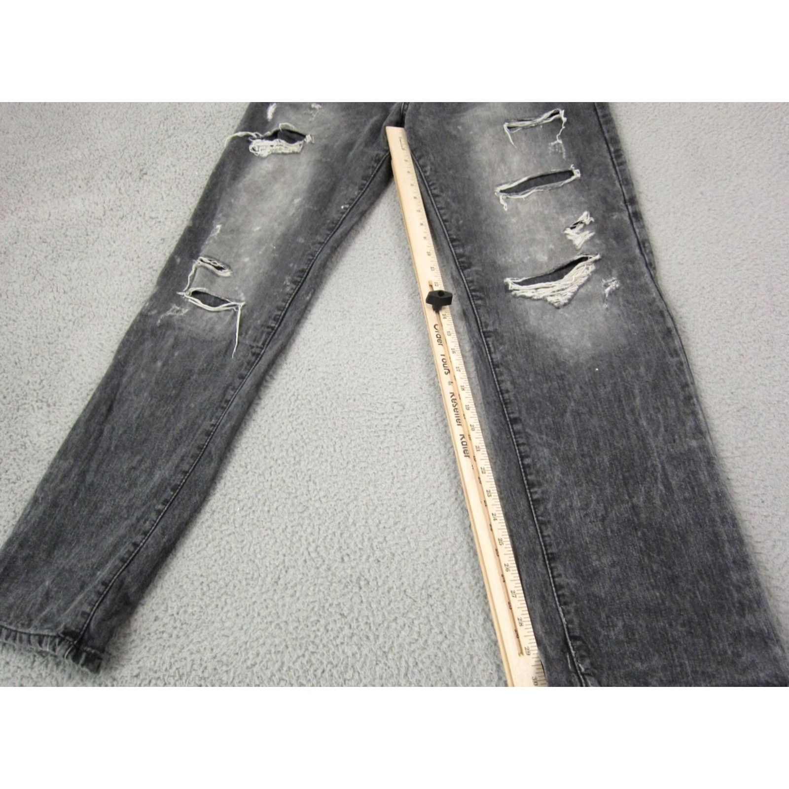 Southpole VINTAGE Southpole Jeans Mens Regular Black 30x32 Distressed Denim Tapered 5-Pocket Y2K Size US 36 / EU 52 - 7 Thumbnail