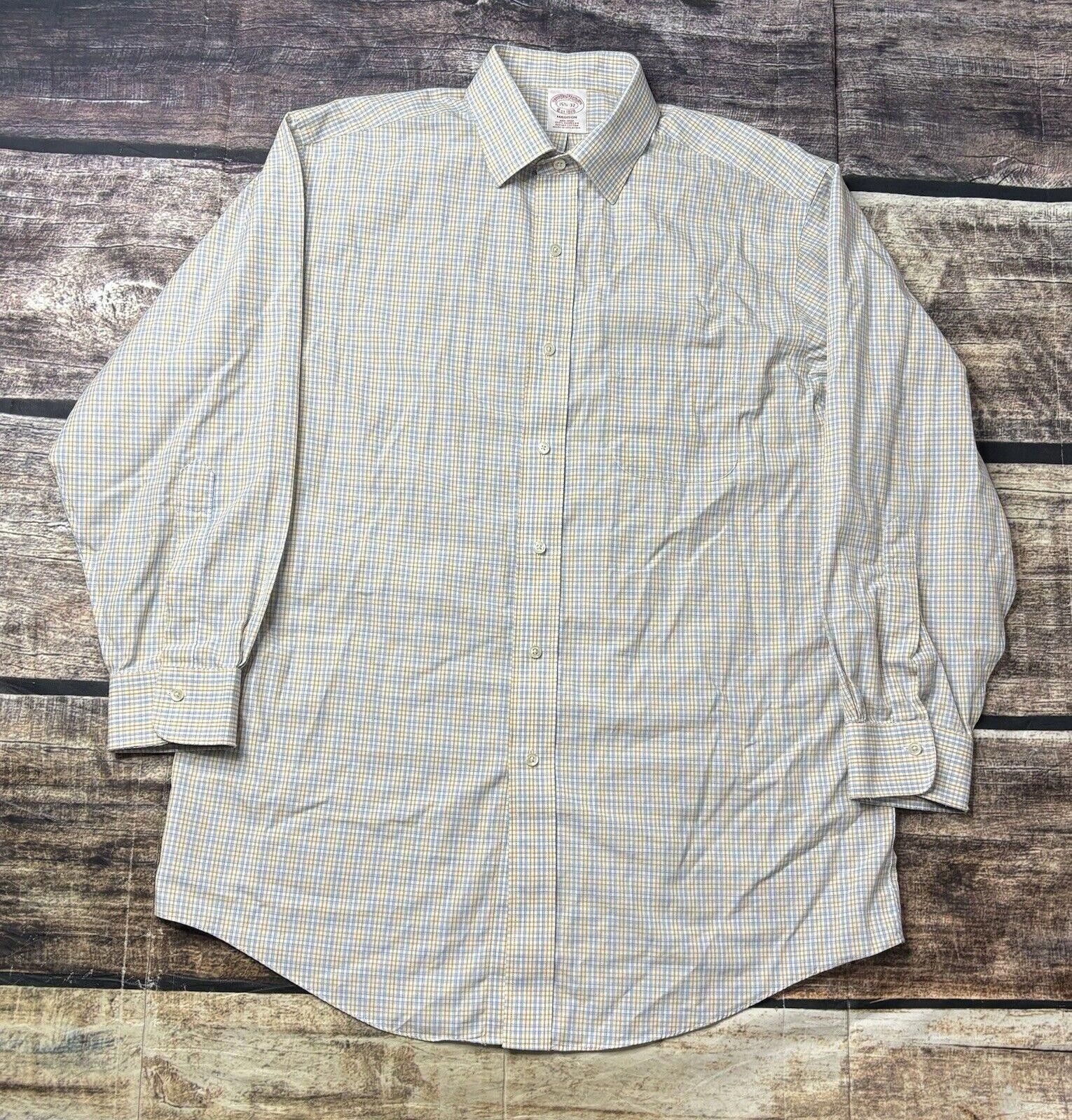 Brooks Brothers Brooks Brothers Shirt Men's 15.5 32 Madison Non Iron Supima Size US XL / EU 56 / 4 - 1 Thumbnail