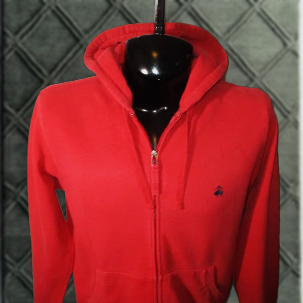 Brooks Brothers BROOKS BROTHERS Red Full Zip Hooded Sweatshirt Men's M Size US M / EU 48-50 / 2 - 1 Thumbnail