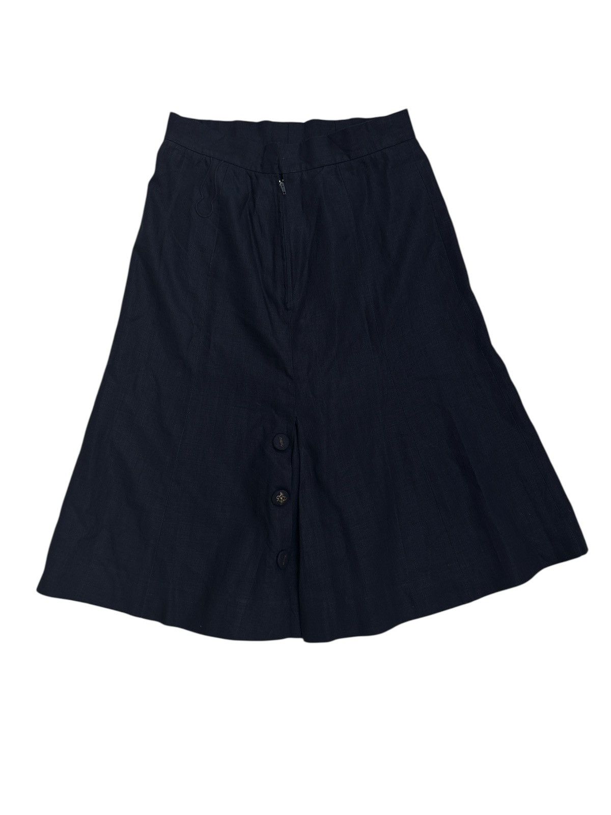 Hermes 1980s Linen Midi Skirt Size 27" / US 4 / IT 40 - 2 Thumbnail