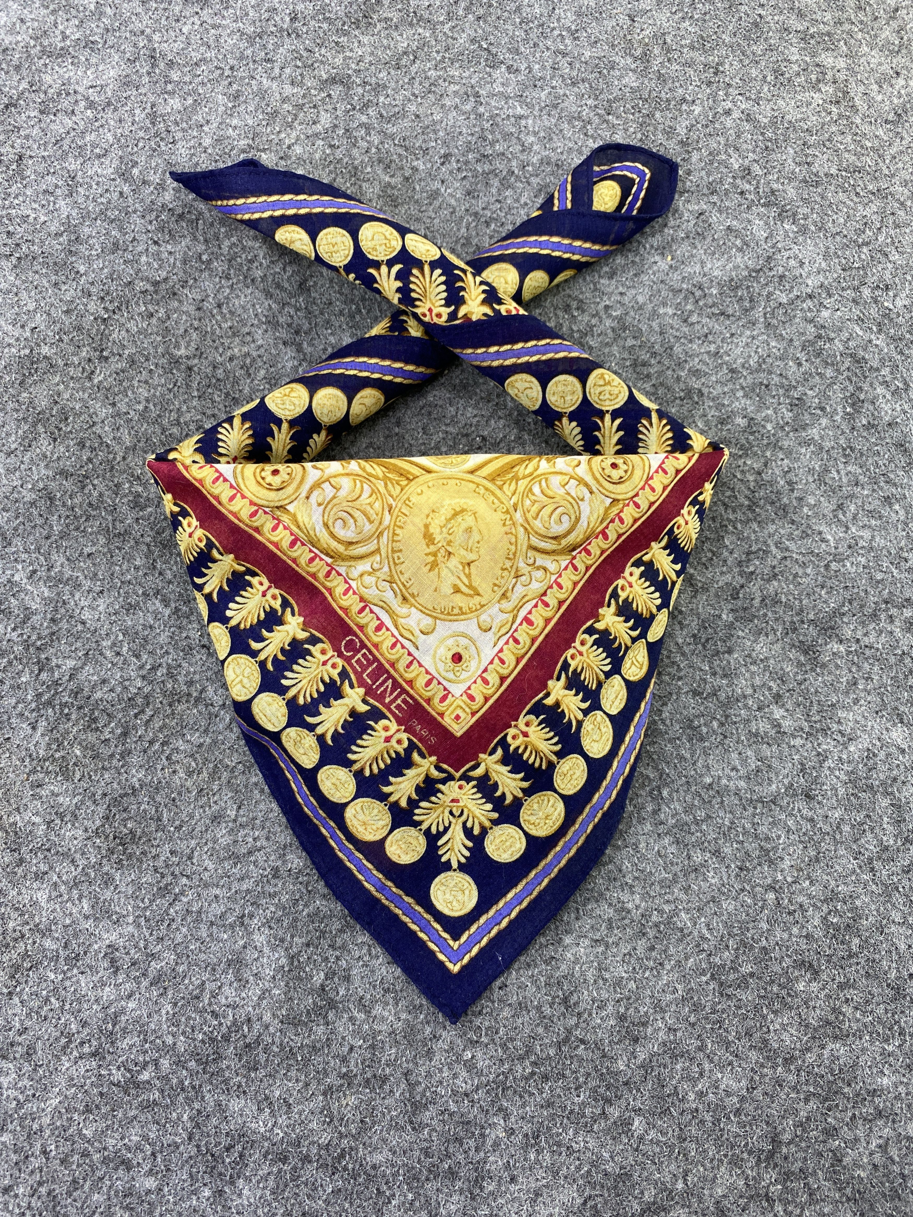 Celine × Vintage Celine handkerchief bandana neckerchief-B172 Size ONE SIZE - 2 Thumbnail