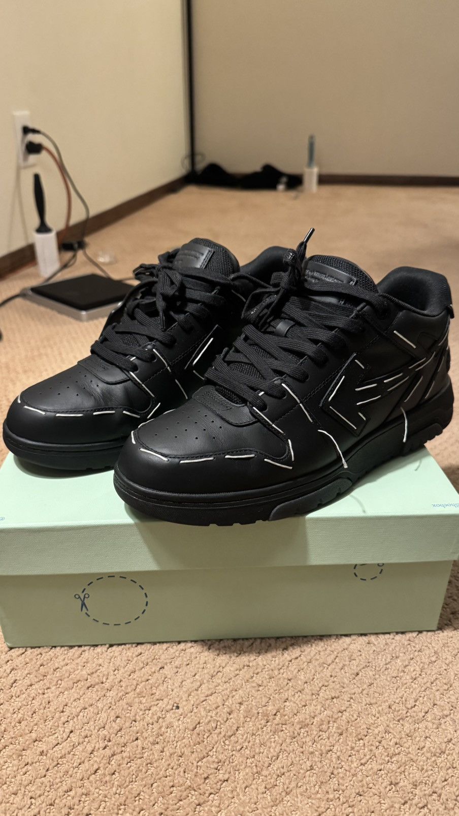 Off-White Off-White Out of Office Low Sartorial Stitching Sneakers Size US 12 / EU 45 - 1 Thumbnail
