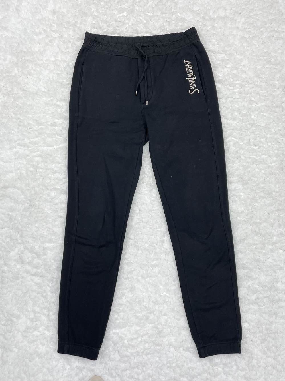 Saint Laurent Paris Saint Laurent Logo Sweatpants Black Size S Size US 30 / EU 46 - 1 Thumbnail