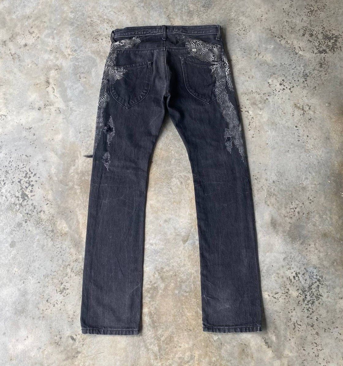 JACKROSE Rare Jackrose Luv Maison Python+Spider Web Distressed Denim Size US 28 / EU 44 - 14 Thumbnail
