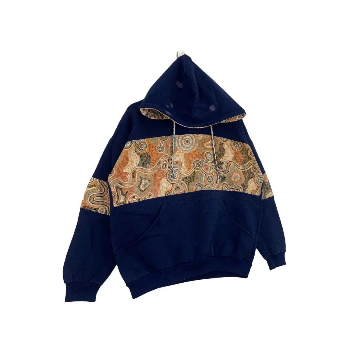 Vintage Vintage 90’ ABORIGINAL ART GRAPHIC Boro Distress Hoodie Size XL / US 12-14 / IT 48-50 - 3 Thumbnail