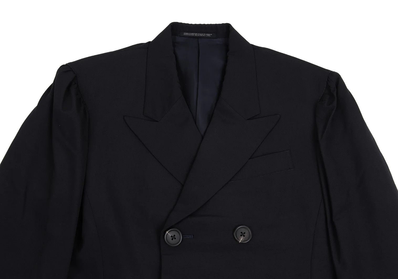 Yohji Yamamoto Yohji Yamamoto Wool Puff Sleeve Jacket Size US M / EU 48-50 / 2 - 2 Thumbnail