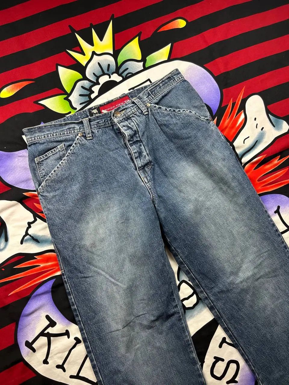 Oakley Oakley Industrial software denim jeans skull Size 36 vintage Size US 36 / EU 52 - 3 Thumbnail