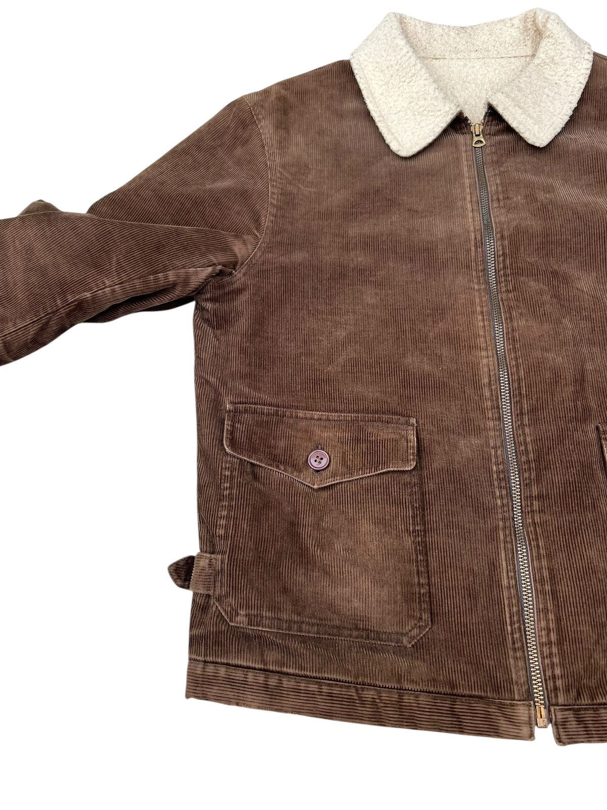 WESCO Wesco Japan Distressed Fade Sherpa Lined Corduroy Jacket Size US M / EU 48-50 / 2 - 7 Thumbnail