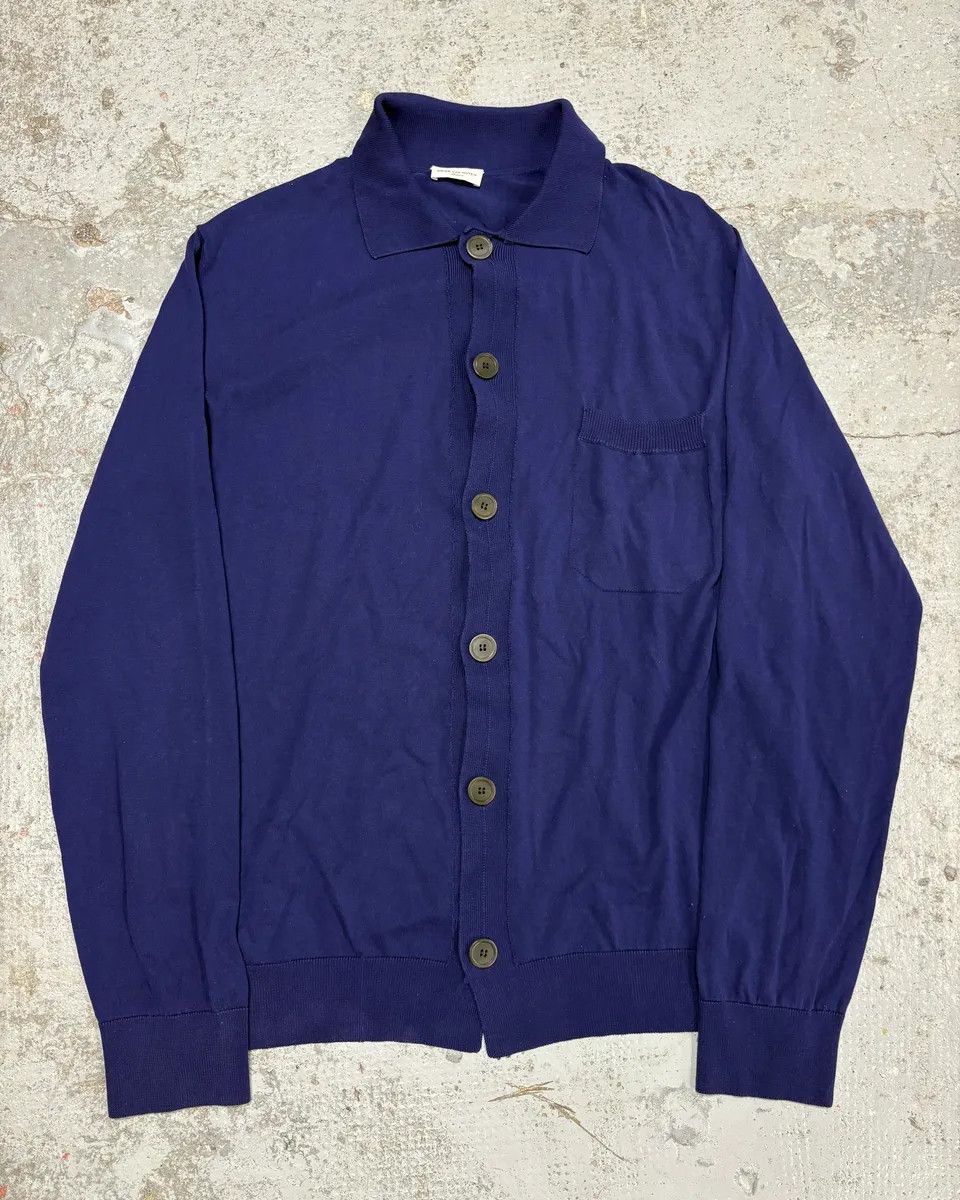 Dries Van Noten Dries Van Noten Blue Minimalist Cardigan Size US L / EU 52-54 / 3 - 1 Thumbnail