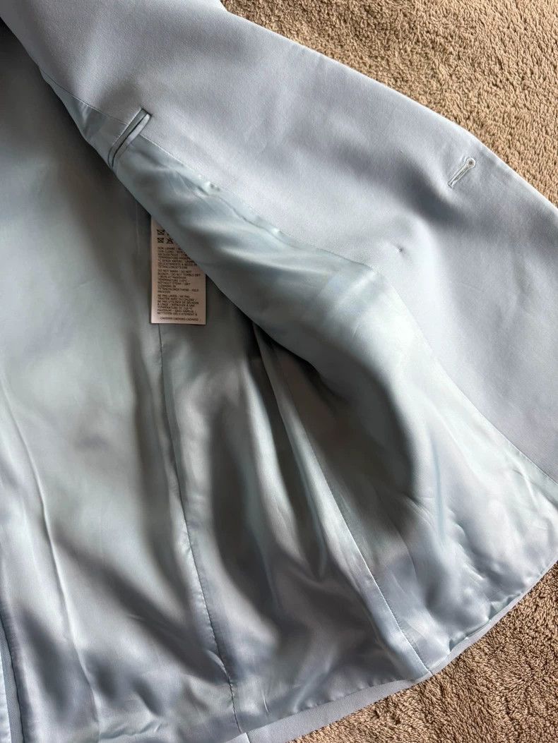 Alexander McQueen Alexander McQUEEN Ladies' suit, haze blue, made of 100% woo Size S / US 4 / IT 40 - 3 Thumbnail