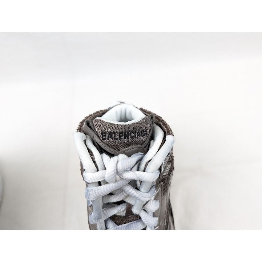 Balenciaga o1rshd1 Runner Hi-Top Sneakers in Grey/White/Black Size US 8 / EU 41 - 9 Thumbnail