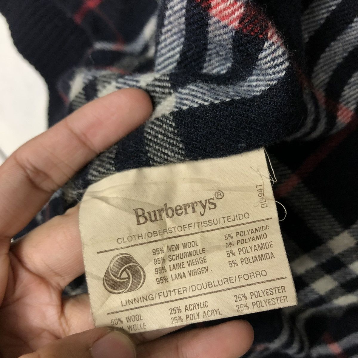 Burberry 🔥VINTAGE BURBERRYS WOOL JACKET MADE IN SPAIN NOVA CHECK Size US M / EU 48-50 / 2 - 23 Thumbnail