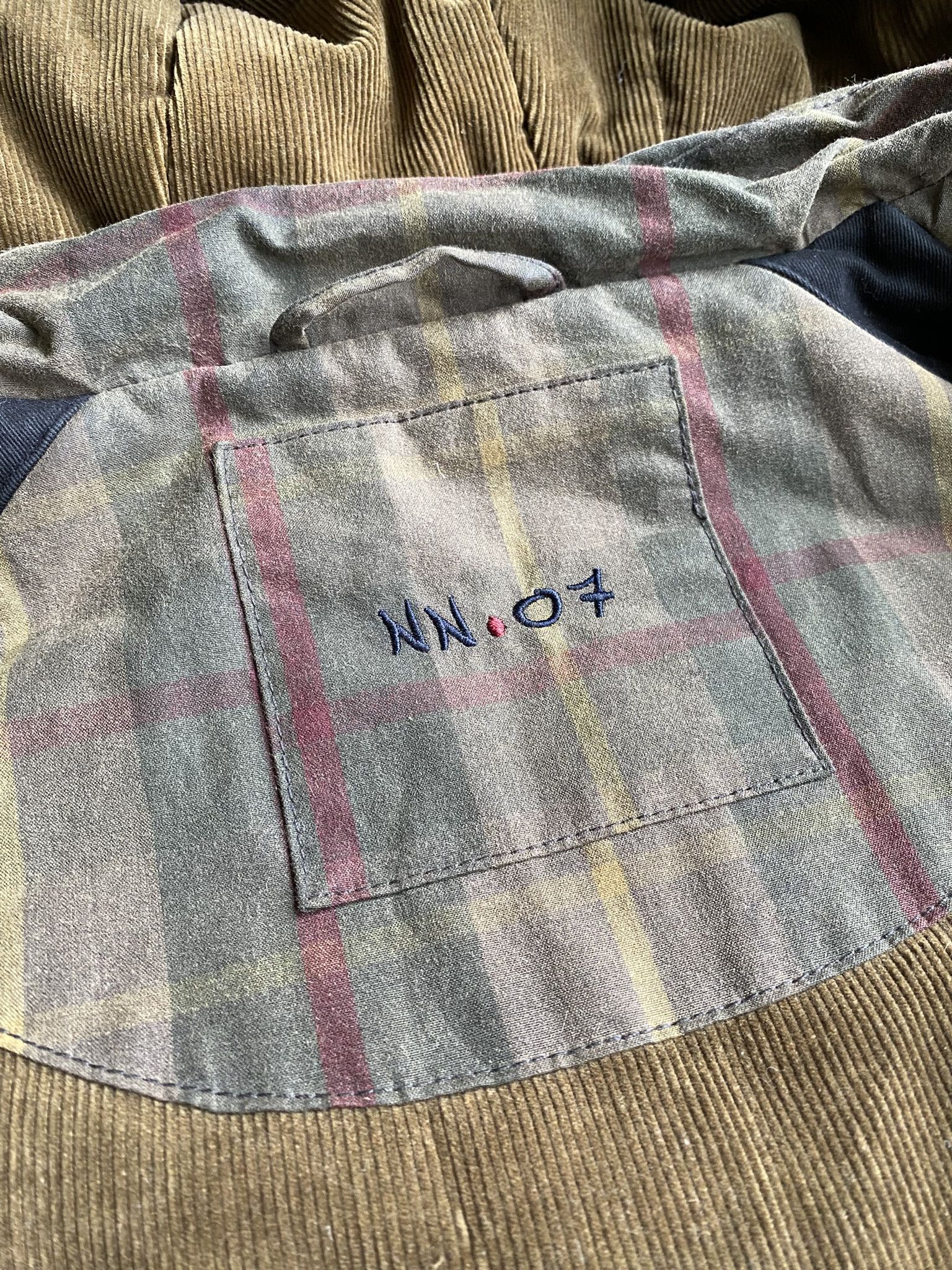 NN07 Waxed Check Coat - British Millerain Fabric Size US XL / EU 56 / 4 - 15 Thumbnail