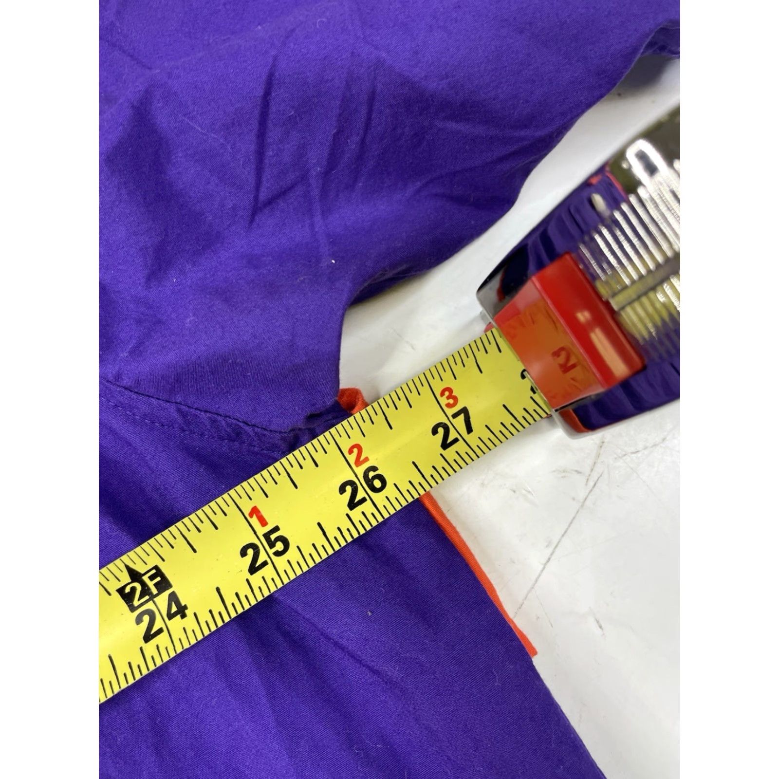 NCAA Columbia Shirt Mens XL Orange Purple Clemson Tigers Button Up NCAA vented Breathable Pockets Embroidered Multicolor Casual Sports University 90s? Size US XL / EU 56 / 4 - 7 Thumbnail