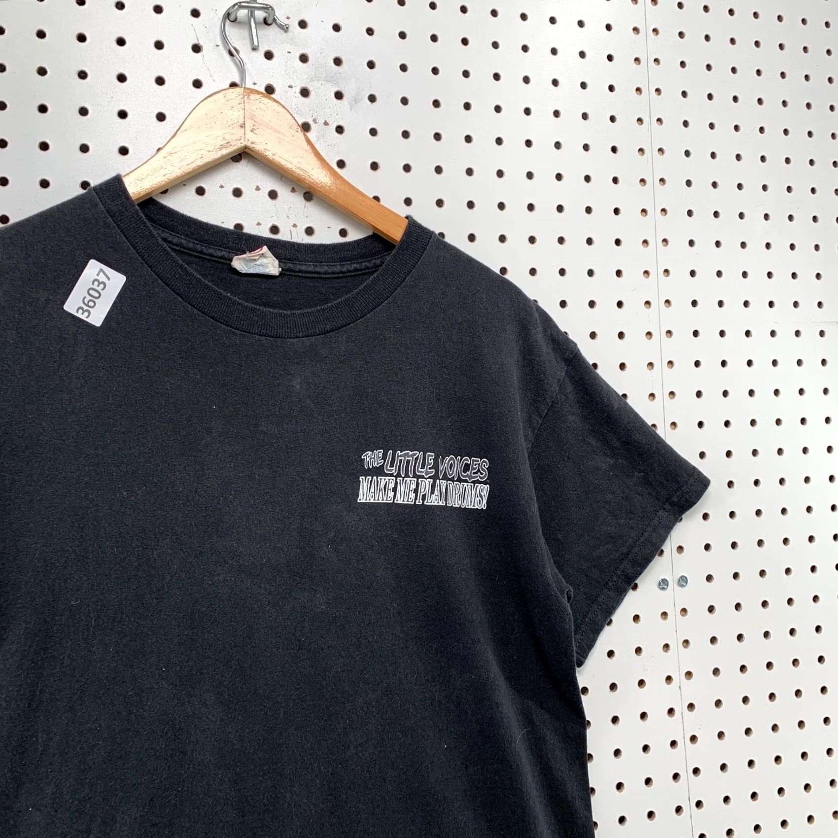 Delta VINTAGE Y2K Drum Kit Shirt Mens Small Black Little Voices Make Me Play Drums Size US S / EU 44-46 / 1 - 6 Thumbnail