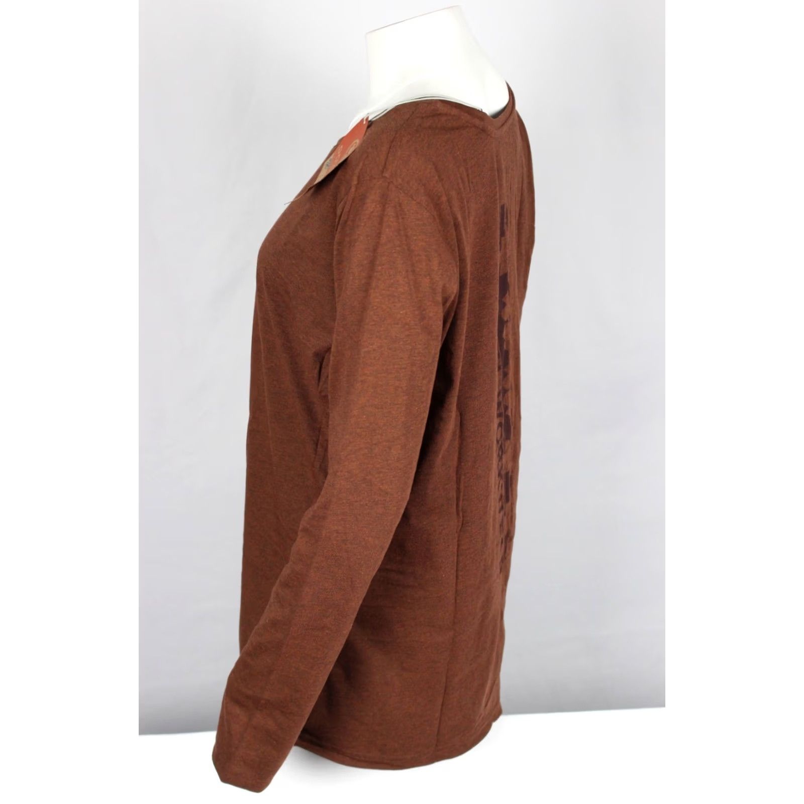 Vintage Dovetail Women's Long Sleeve Graphic T Shirt Crew XXL Mineral Brown Size XXL / US 16-18 / IT 52-54 - 2 Thumbnail
