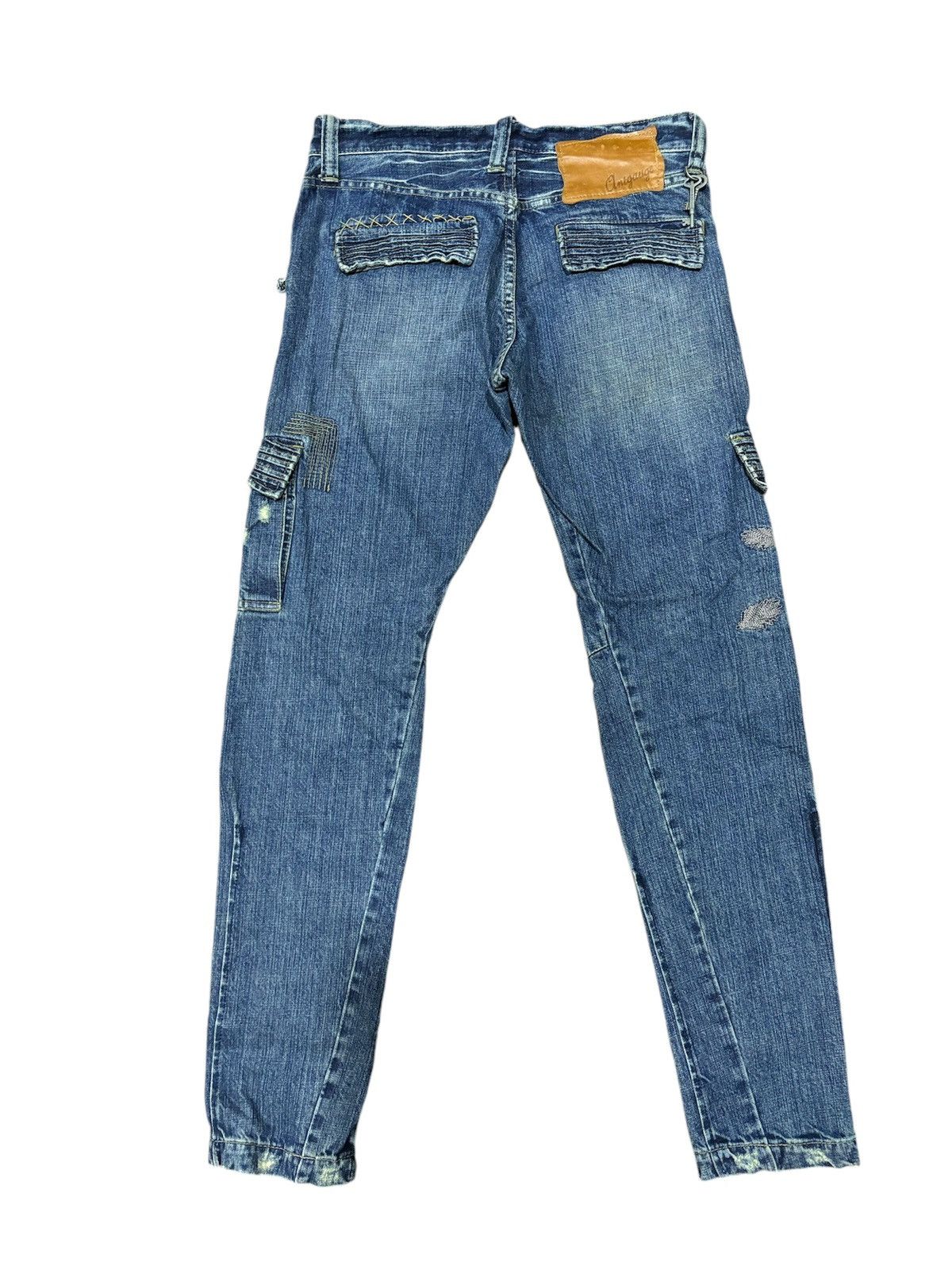 Japanese Brand × Vintage Vintage Antgauge Sashiko Distress Denim Jeans Size US 31 - 2 Thumbnail
