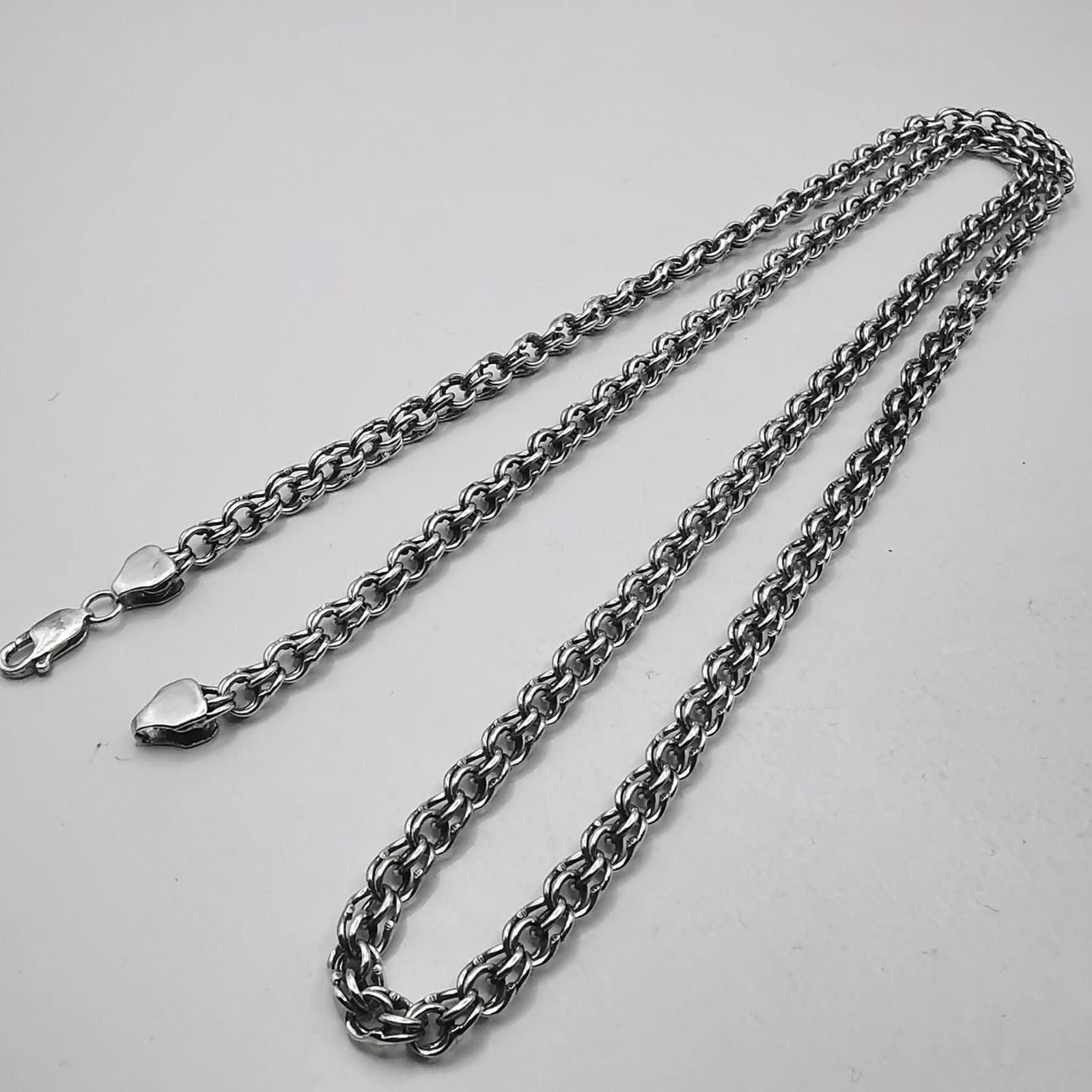 Sterling Silver × Vintage Vintage Jewelry Chain, 925 Sterling Silver, Signed 32,55g Size ONE SIZE - 7 Thumbnail