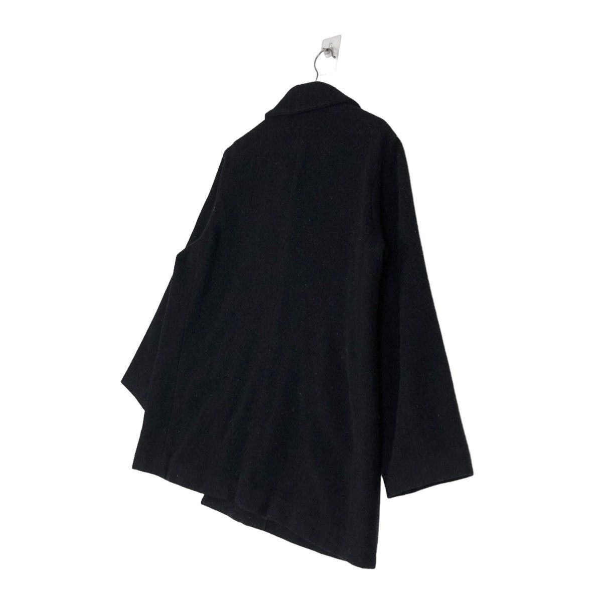 Yohji Yamamoto 🔥RICH BLACK DOUBLE BREAST WOOL JACKET WORK SHOP JAPAN Size US M / EU 48-50 / 2 - 10 Thumbnail