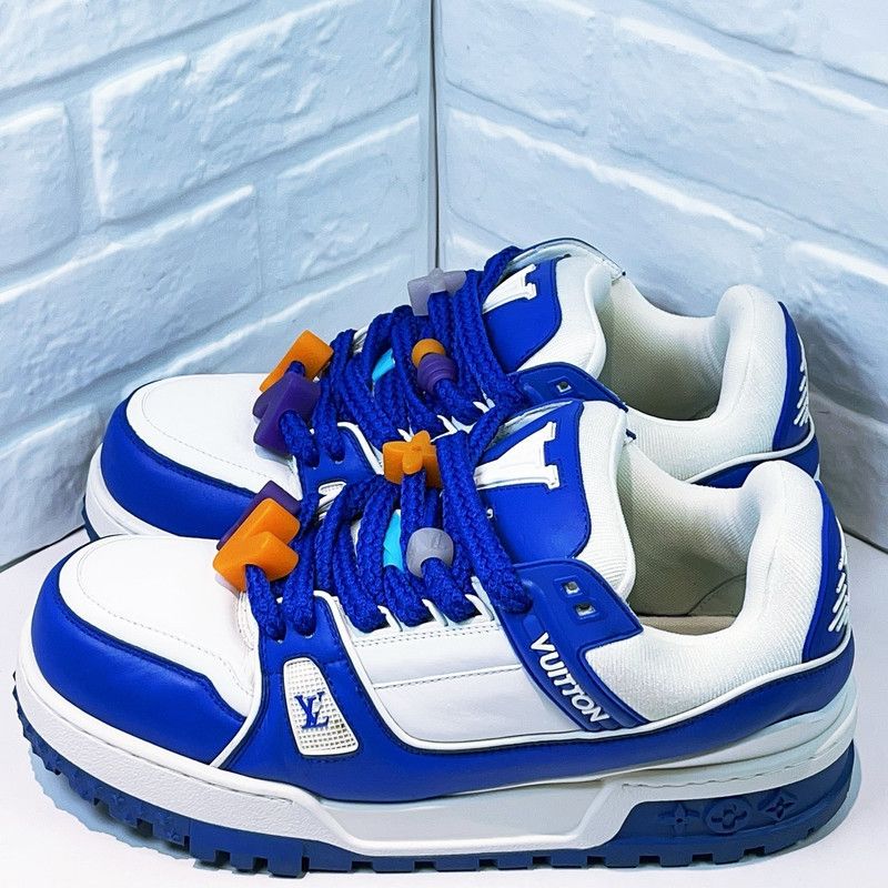Louis Vuitton Louis Vuitton Trainer Maxi Low-Top Fashion Sneakers 0079 Size US 8.5 / EU 41-42 - 1 Thumbnail