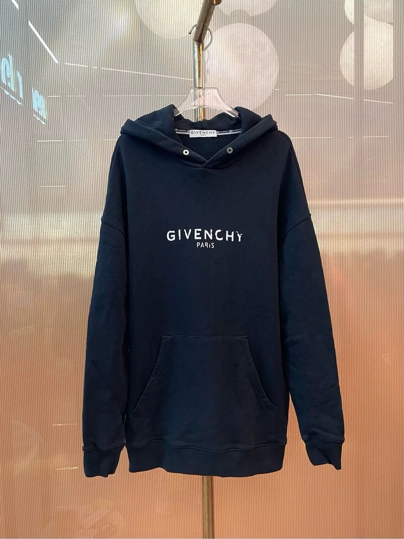 Givenchy Givenchy Destroyed Logo Distressed Hoodie Size US S / EU 44-46 / 1 - 2 Thumbnail