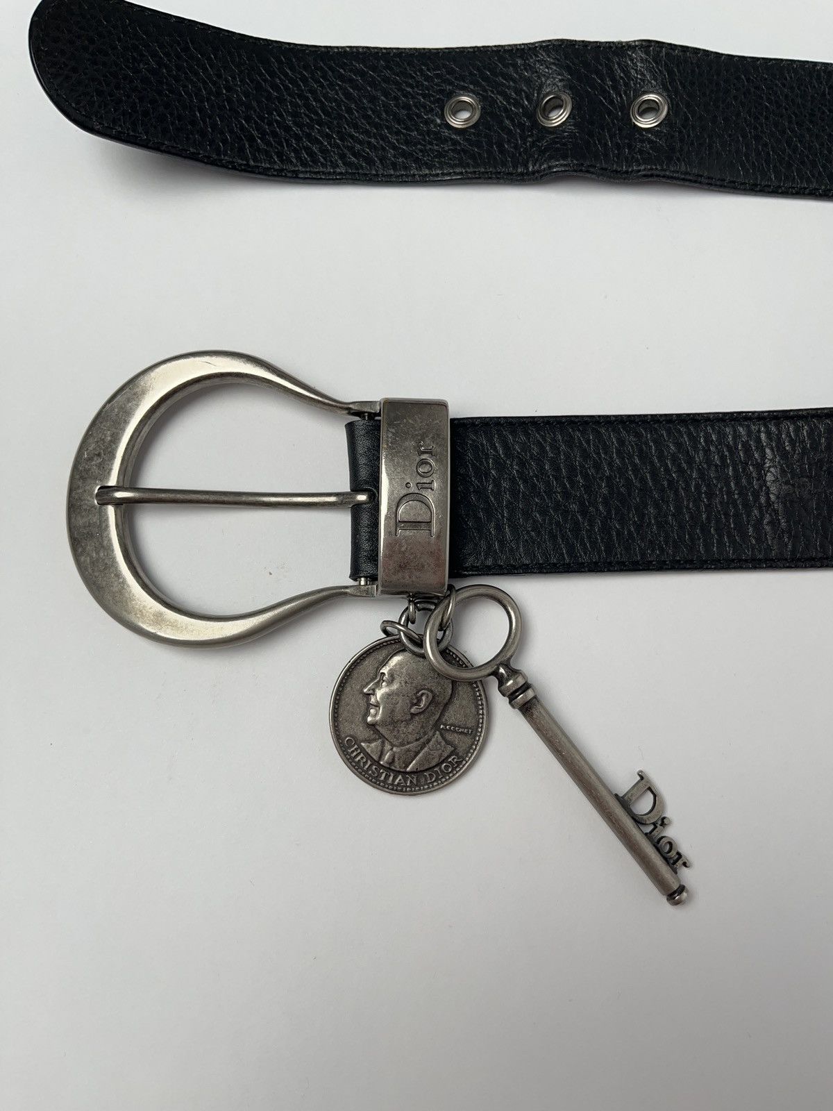 Dior Sold out Dior gaucho leather black leather belt Size ONE SIZE - 1 Thumbnail