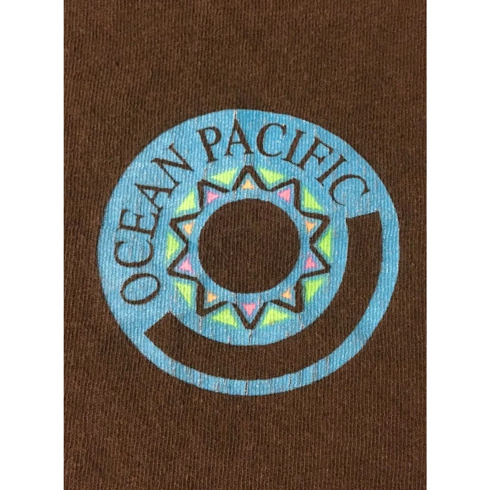 Ocean Pacific VINTAGE Ocean Pacific Crop Shirt Womens Large Black Cropped Surf Beach 90s Ocean Pacific Hawaii North Shore Waves Surf Shippable Fireworks Size L / US 10 / IT 46 - 4 Thumbnail
