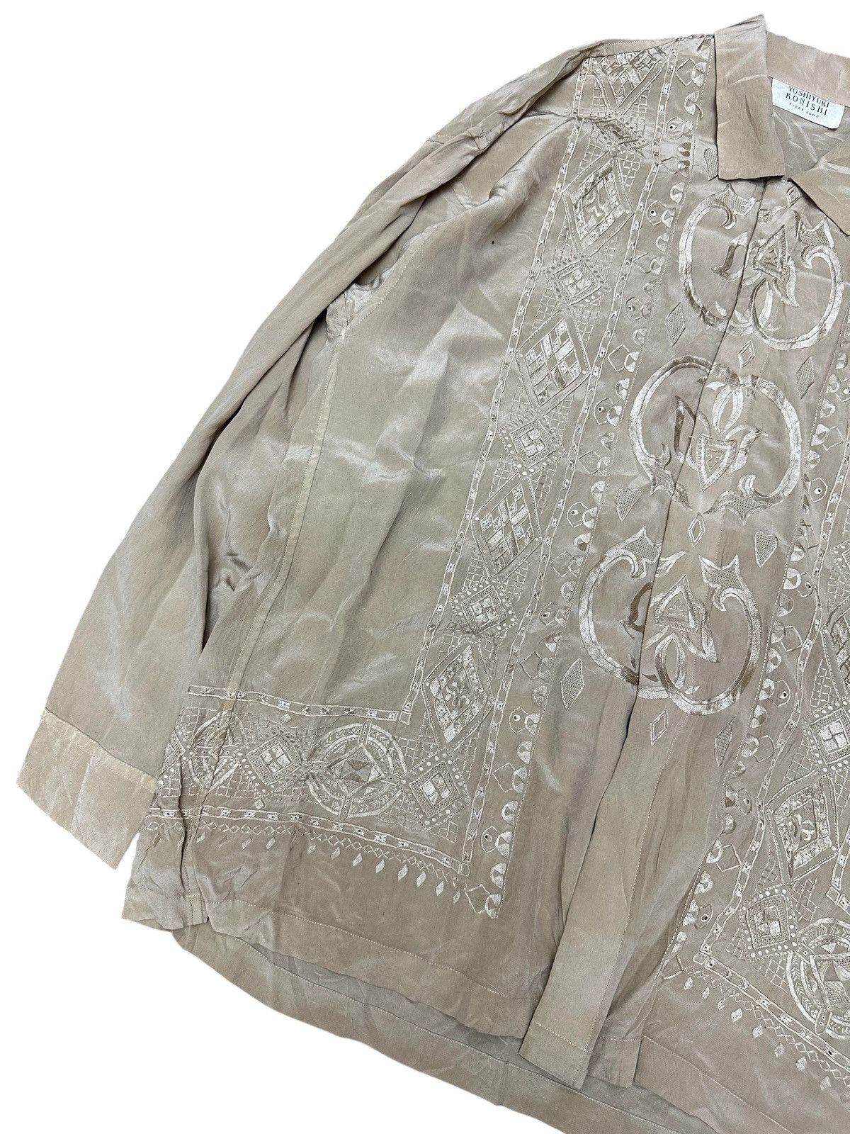 Yoshiyuki Konishi 1990s FICCE UOMO DESIGNED BY YOSHIYUKI KONISHI SHIRT Arabian Size US L / EU 52-54 / 3 - 3 Thumbnail