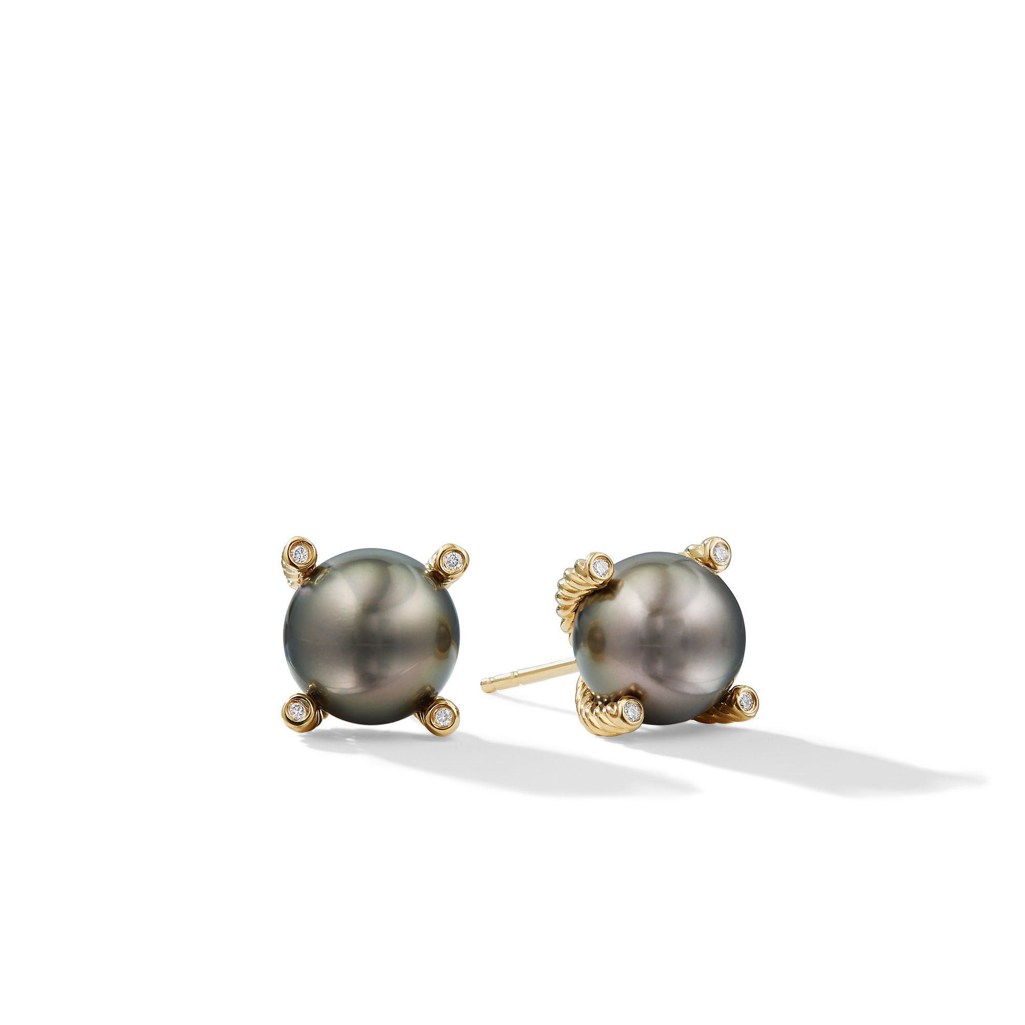 David Yurman o1w1db10525 E08444 Earrings with Diamonds in 18K Gold Size ONE SIZE - 1 Preview