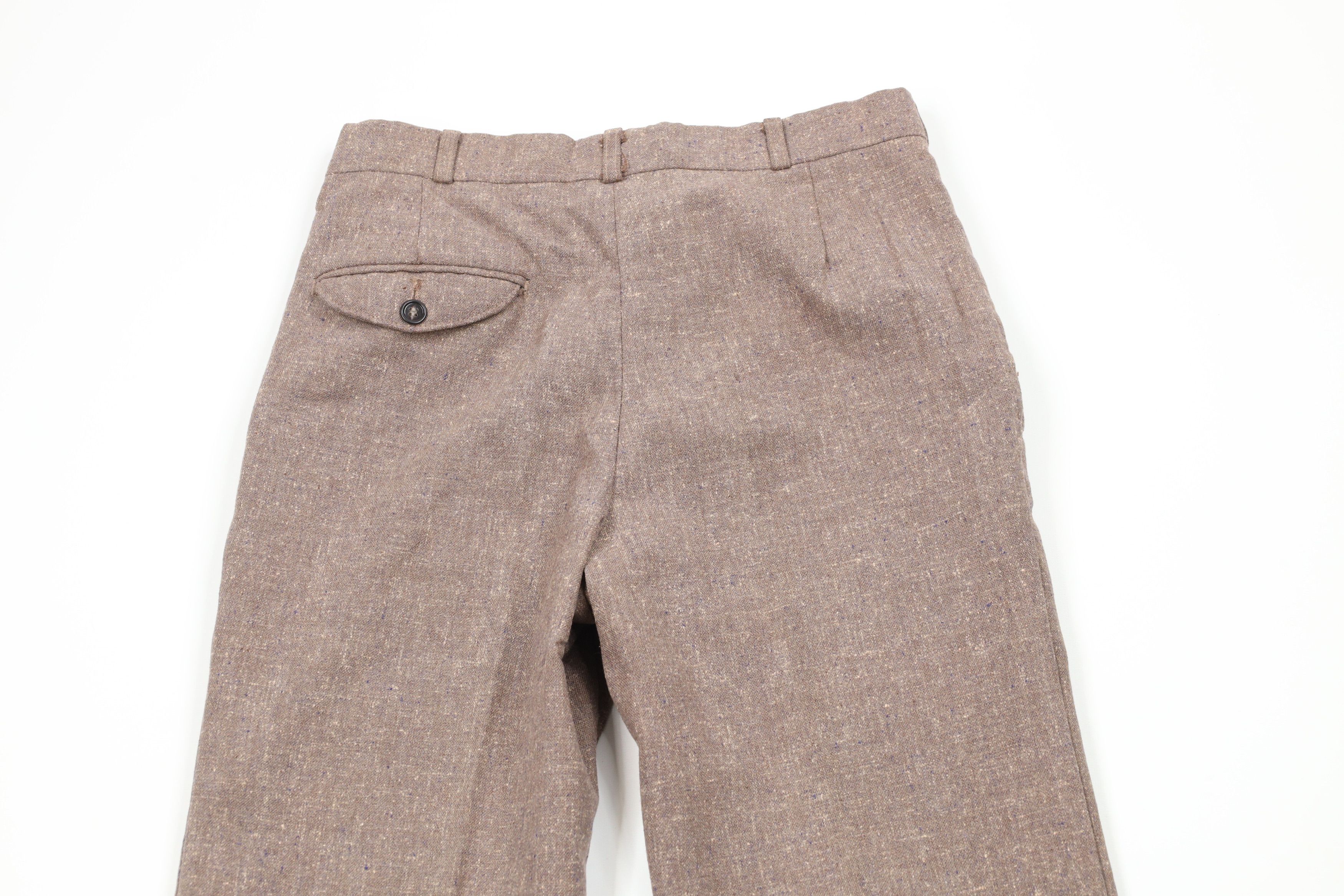 Vintage Vintage 60s Rockabilly Tweed Wide Leg Chino Pants Purple USA Size US 28 / EU 44 - 10 Thumbnail