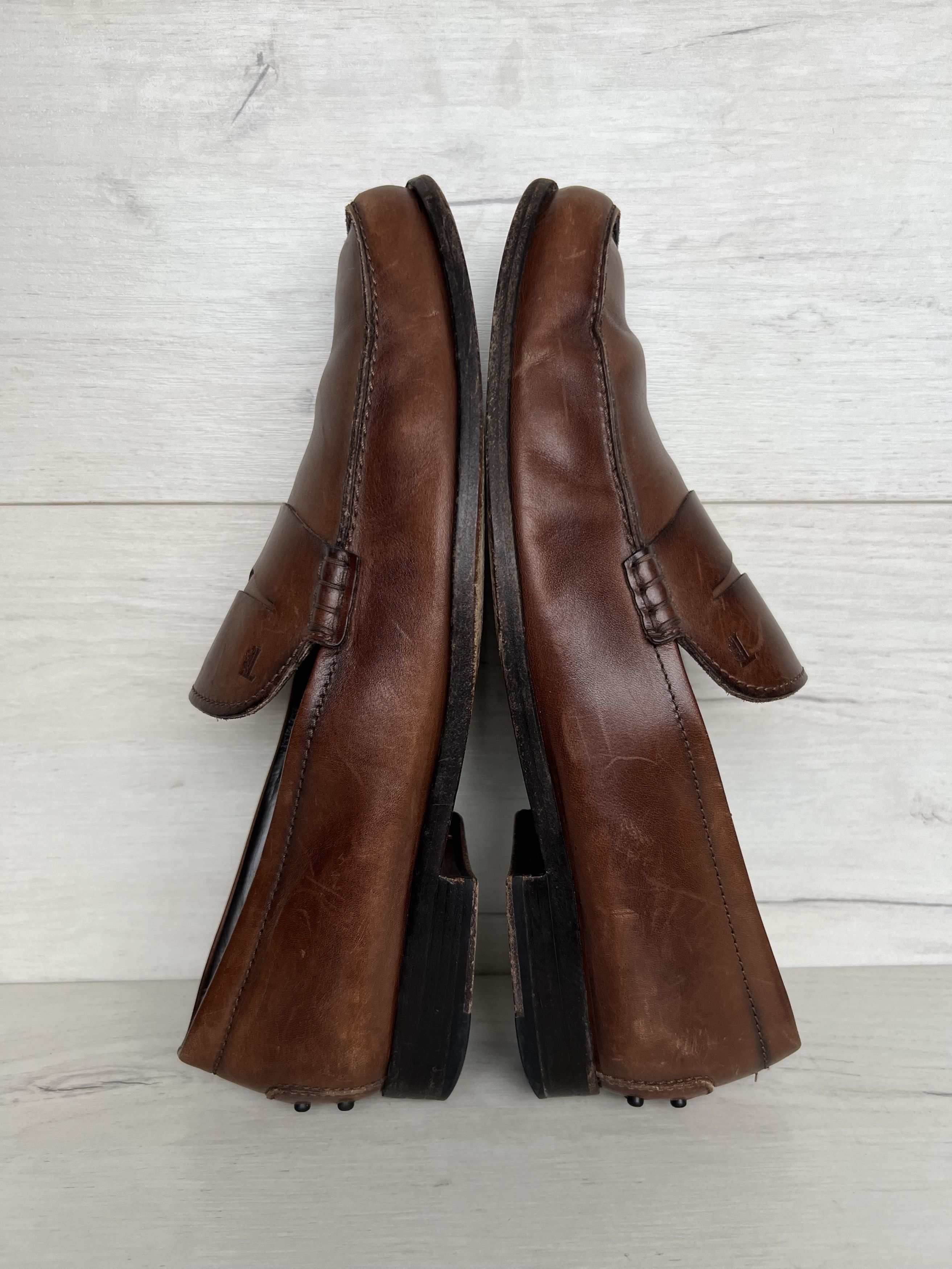 Tod's Tod’s Leather Penny Loafers Brown Made in Italy Men’s 9.5 Size US 10.5 / EU 43-44 - 5 Thumbnail