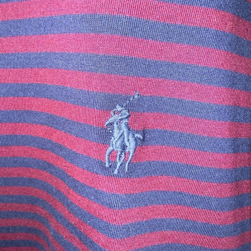Polo Ralph Lauren Polo Ralph Lauren Nautical Navy & Wine Red Cotton S/S T-Shirt Sz XL Size US XL / EU 56 / 4 - 3 Thumbnail