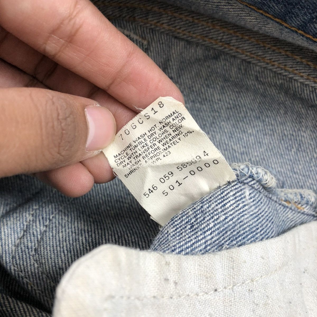 Levi's × Levi's Vintage Clothing × Vintage 🇺🇸 1990s Vintage Levis Strauss 501 #546 Faded Blue Jeans Size US 30 / EU 46 - 10 Thumbnail