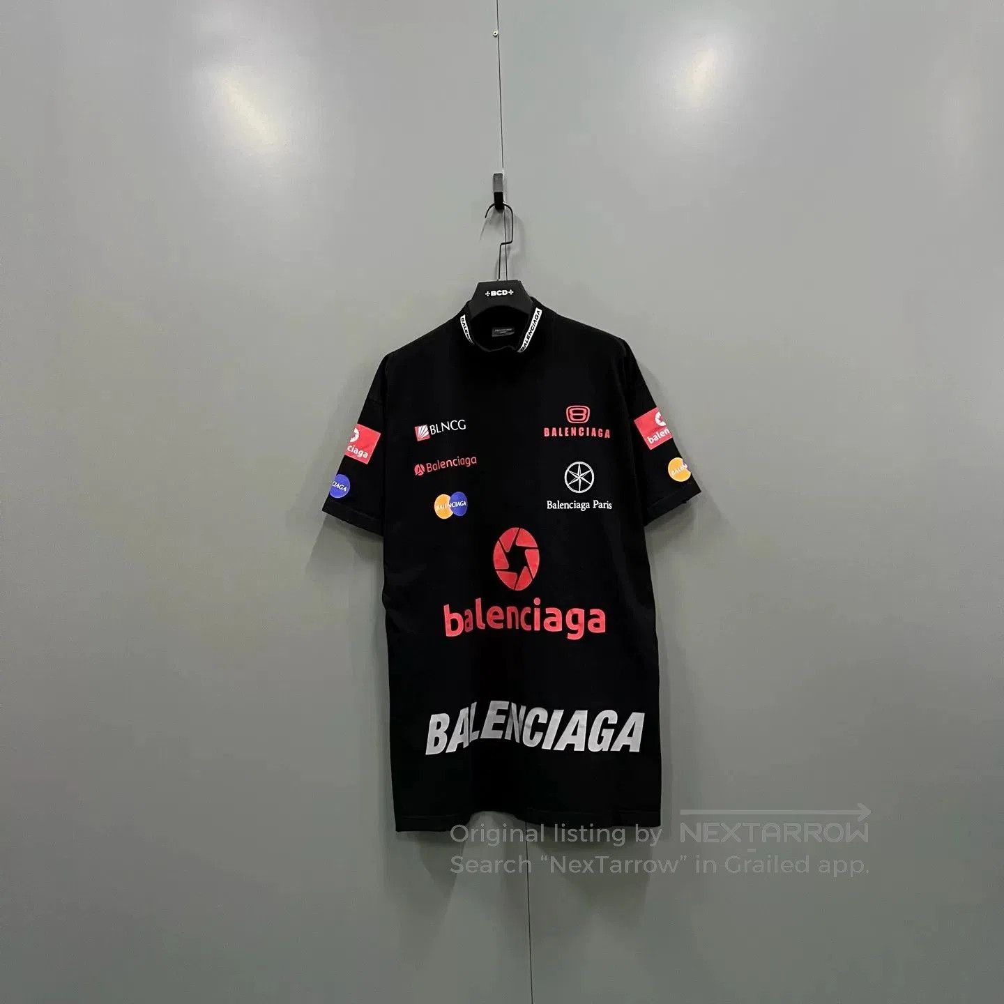 Balenciaga Balenciaga Multi Logo Print Short Sleeve. Size US L / EU 52-54 / 3 - 1 Thumbnail