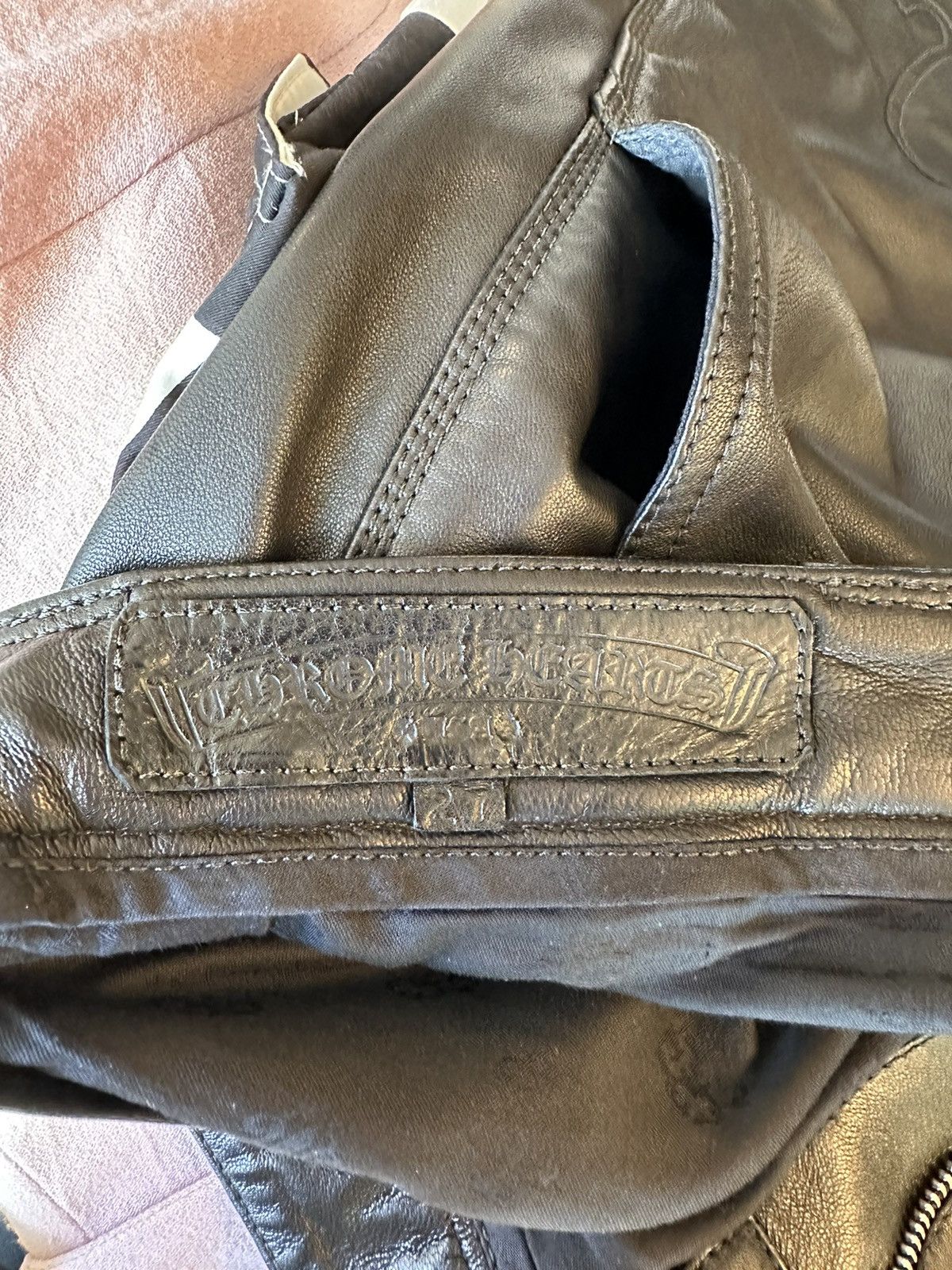 Chrome Hearts CHROME HEARS LEATHER LIL UZI PERSONAL DOUBLE KNEES Size US 30 / EU 46 - 5 Thumbnail