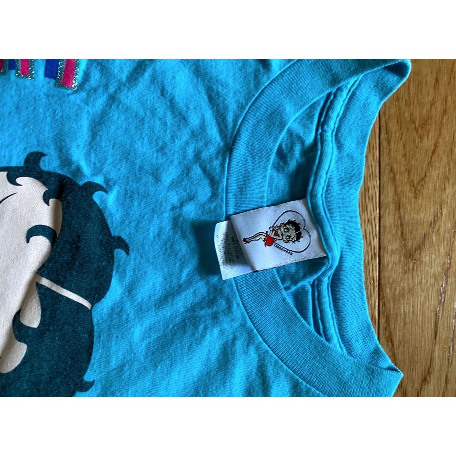 Gloverall VINTAGE Betty Boop T Shirt All Over Print 1999 90s Take That Up the Block Blue XL Mens Womens Adults Regular Size XL Shirt Size US XL / EU 56 / 4 - 3 Thumbnail