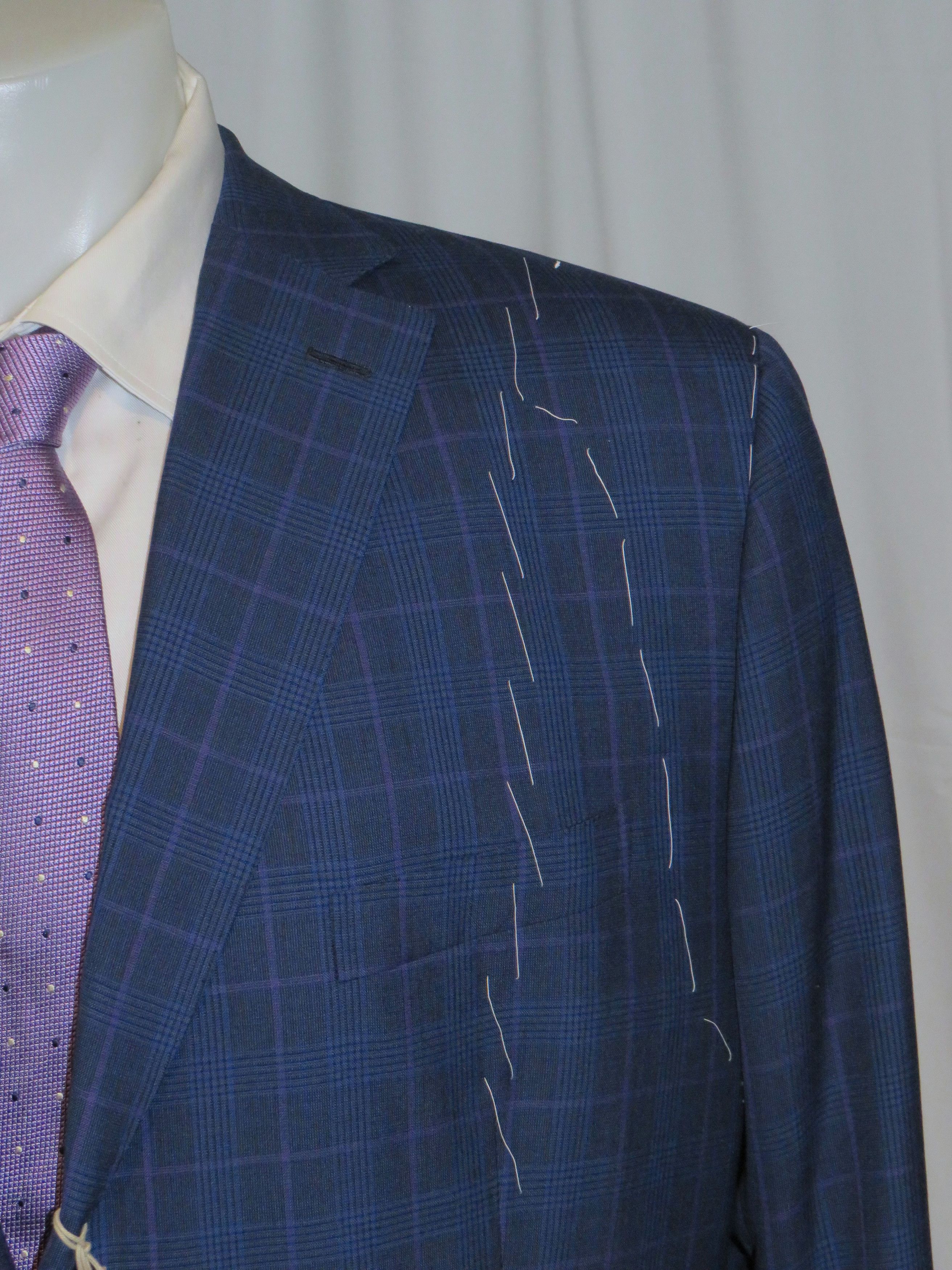 Brioni Brunico Blue Plaid Three Button Suit 44L NWT $11,675 Size 44L - 5 Thumbnail