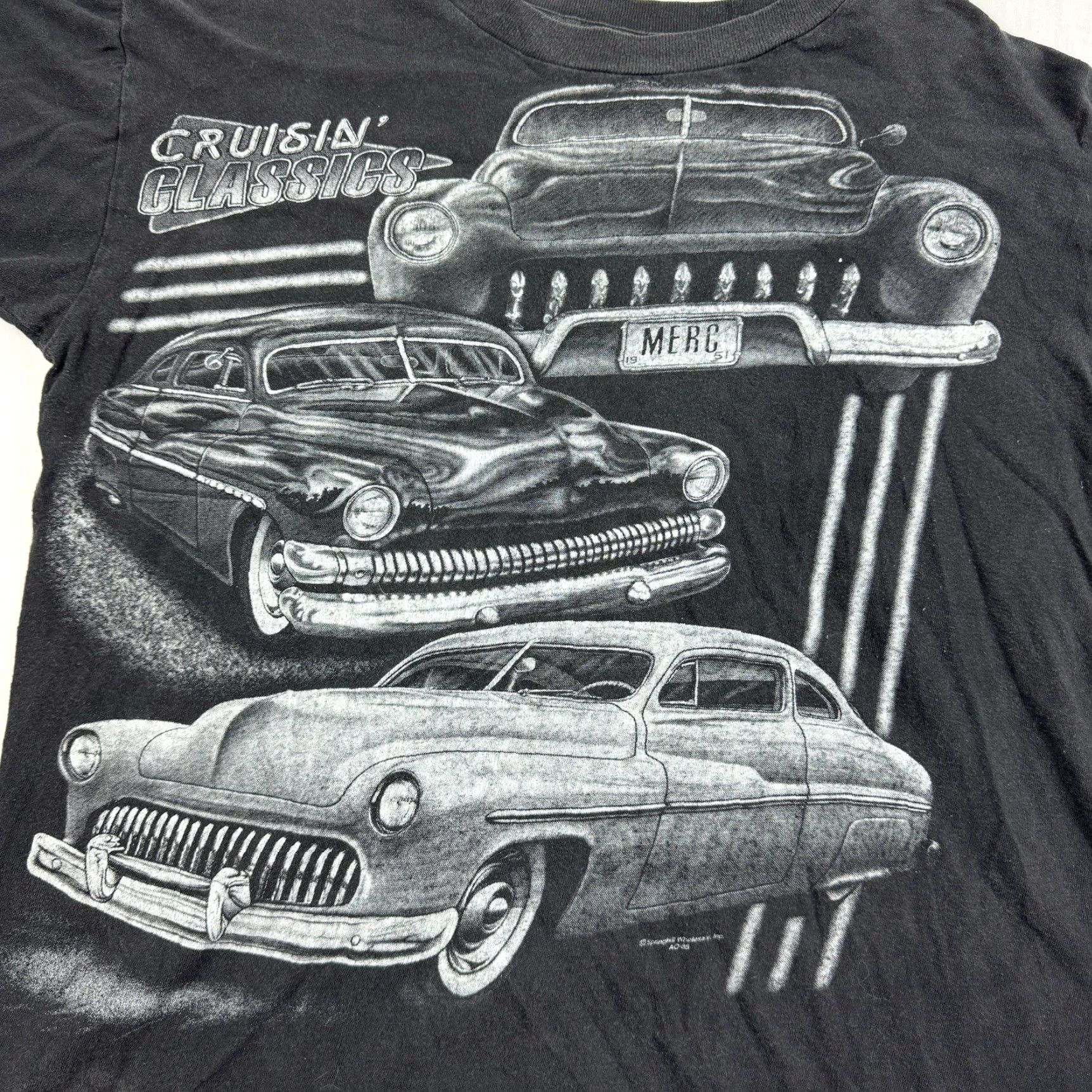 Vintage VINTAGE Carribean Classic Cars All Over Print Shirt Adult Large Black 90s Worn Faded USA Car Shirt Mens Size US L / EU 52-54 / 3 - 2 Thumbnail