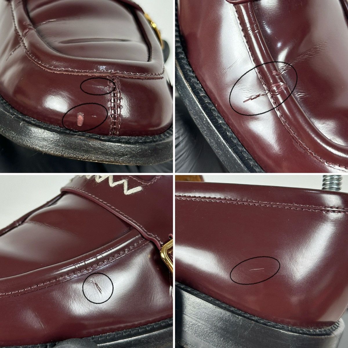 Marni Marni Bambi 3.0 Burgundy Leather Double Monk Strap Loafers Size US 8 / IT 38 - 24 Thumbnail