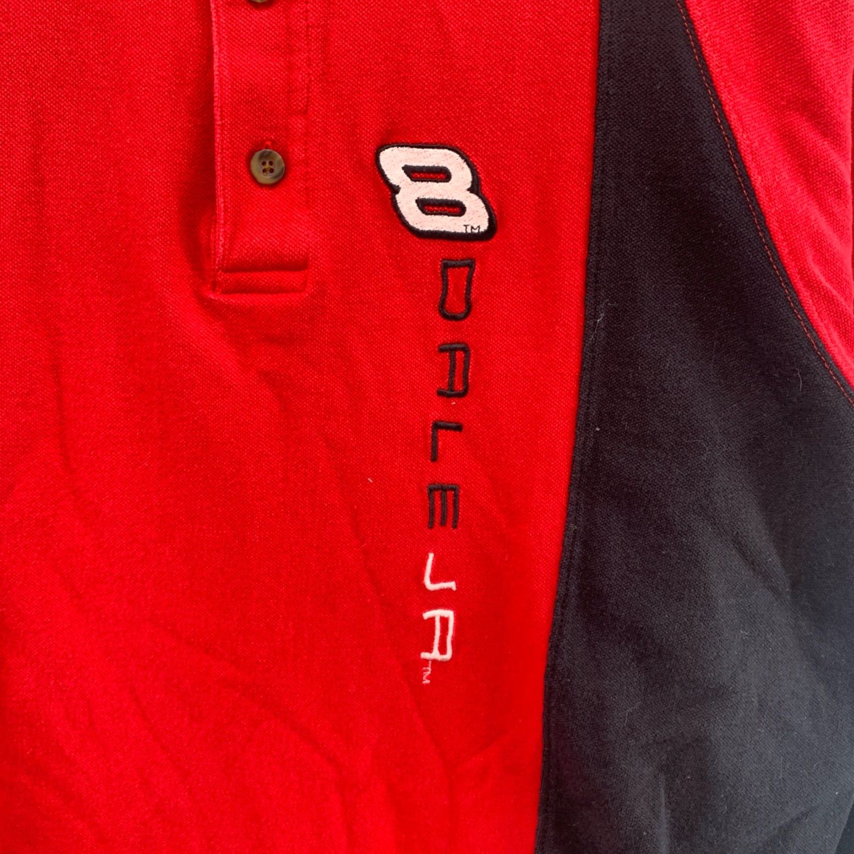 Budweiser Dale JR Budweiser Polo Shirt Red Adult Large Short Sleeve Polo (Winners Circle) Mens Size US L / EU 52-54 / 3 - 7 Thumbnail